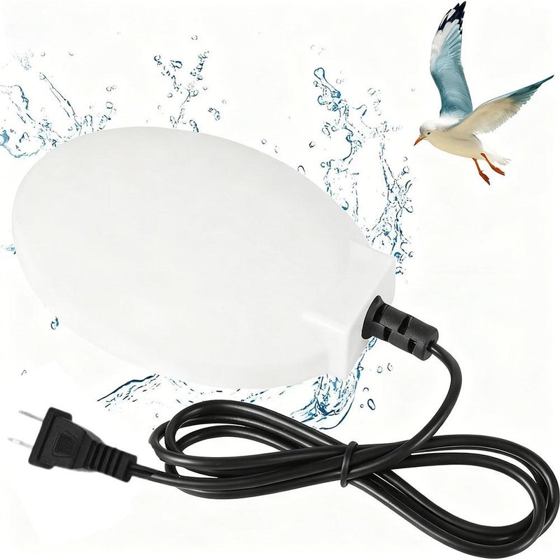 Upgrade Bird Bath Heater for Outdoors in Winter, 30w Thermostatically Controlled with Automatic Shut Off Function Birdbath Deicer for Fish Horse Livestock Poultry Drinking Farmyard Garden Lawn (1) - Image 4